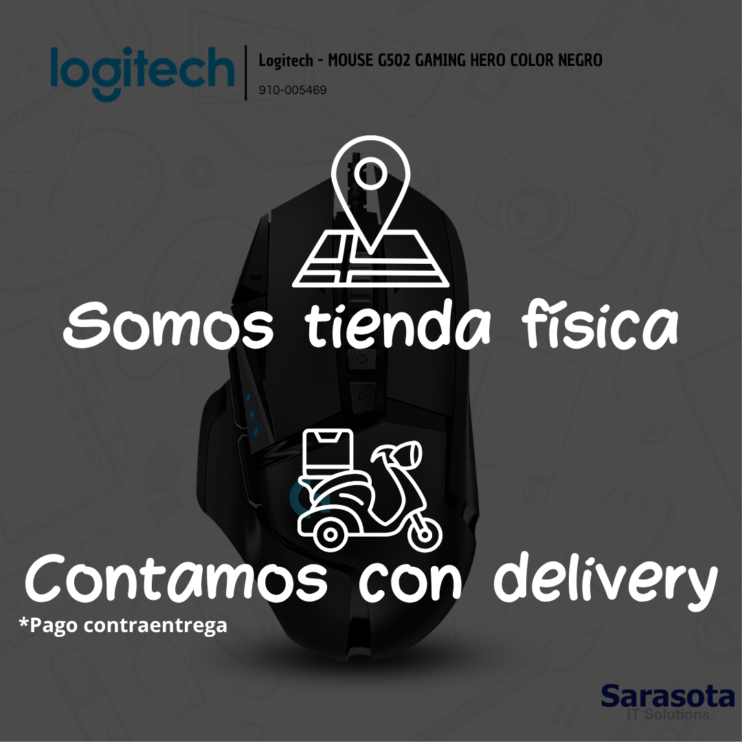 accesorios para electronica - Logitech - MOUSE G502 GAMING HERO COLOR NEGRO 1