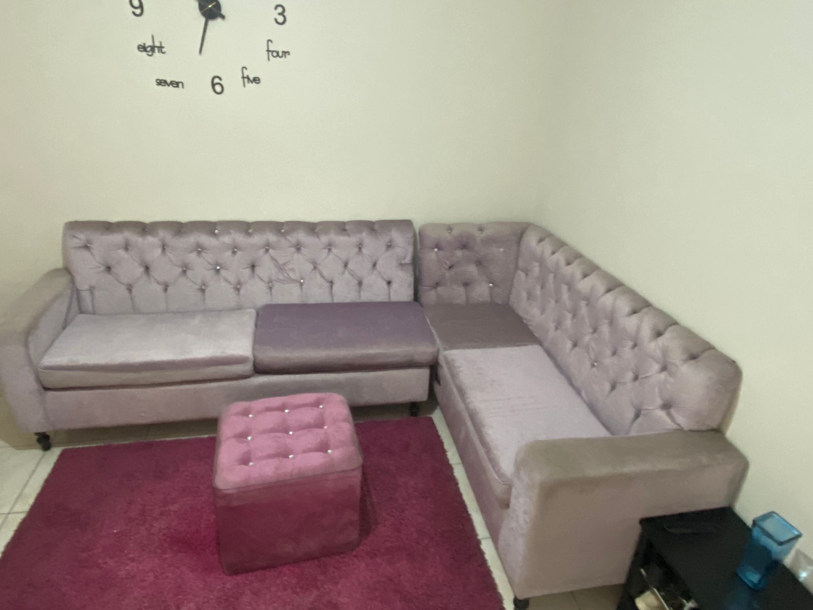 muebles y colchones - sofa tipo chester  0