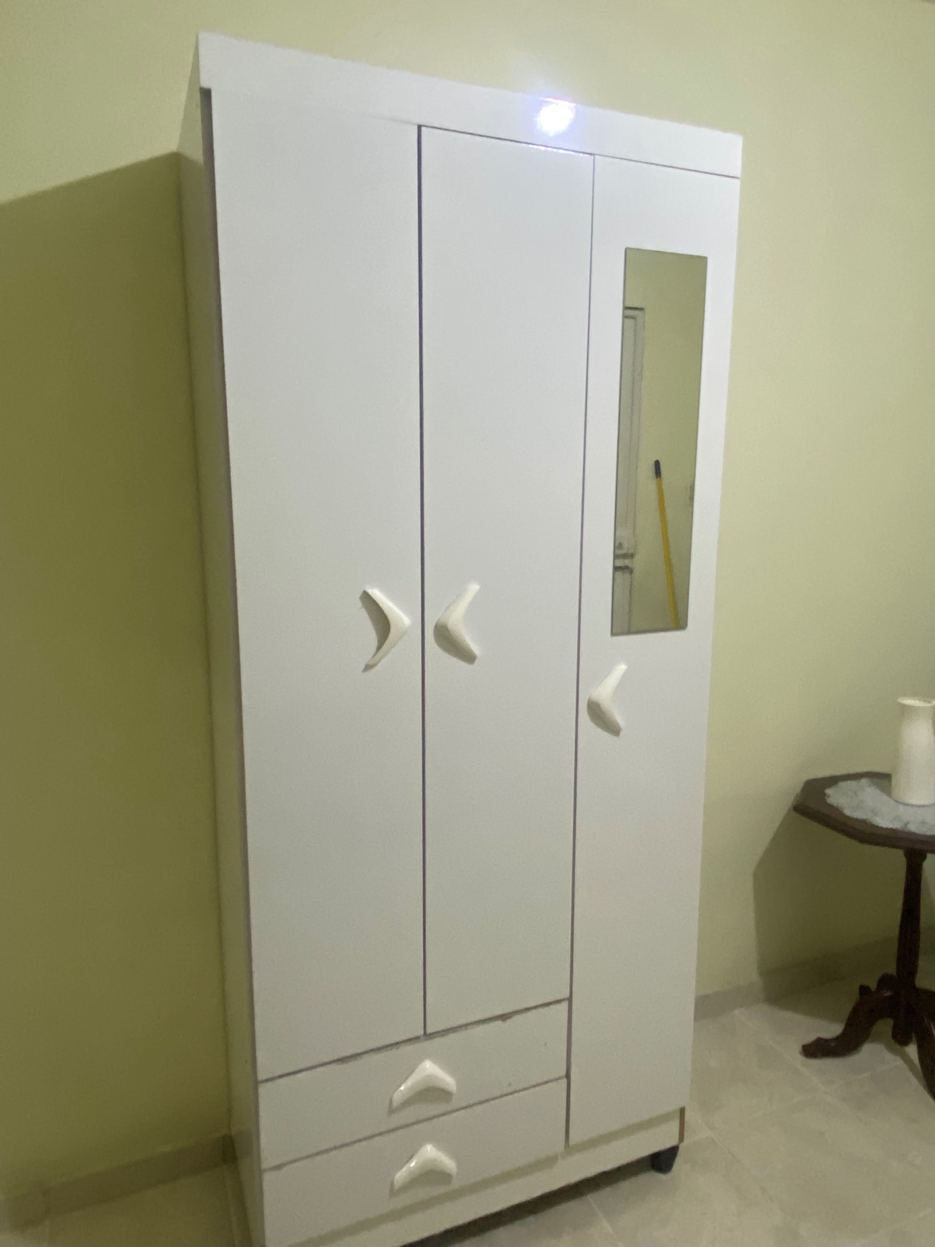 muebles - Armario para niña con espejo y cajones 4
