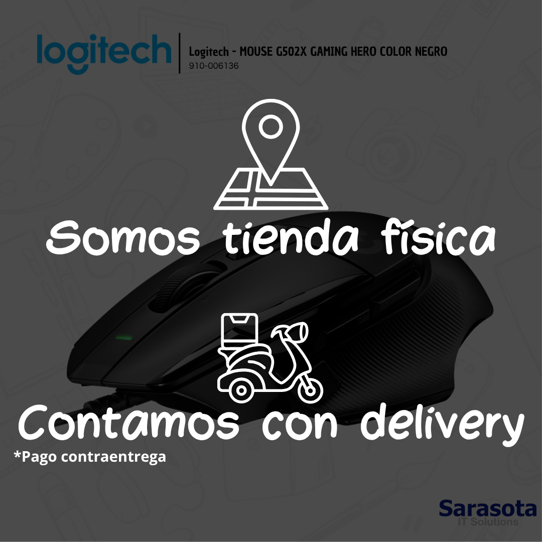 accesorios para electronica - Logitech - MOUSE G502X GAMING HERO COLOR NEGRO 2