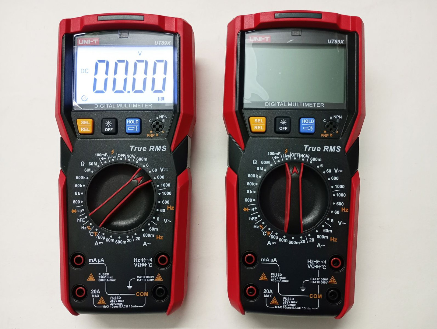 equipos profesionales - Multimetro Uni-T UT89X True RMS AC DC Ohmmeter Temperature NCV 5