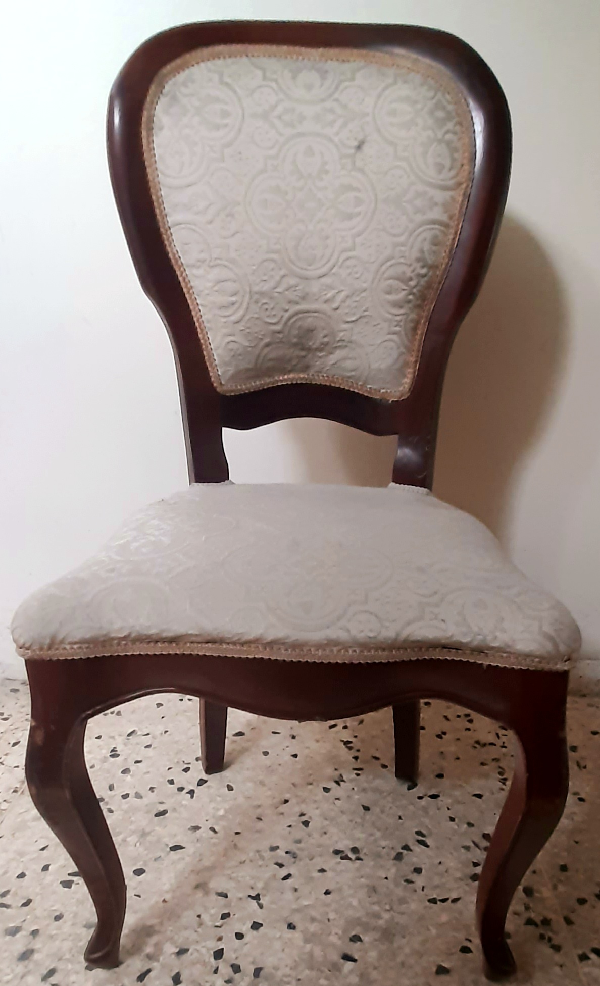muebles y colchones - Juego de Comedor 6 Sillas Caoba y Cristal  2