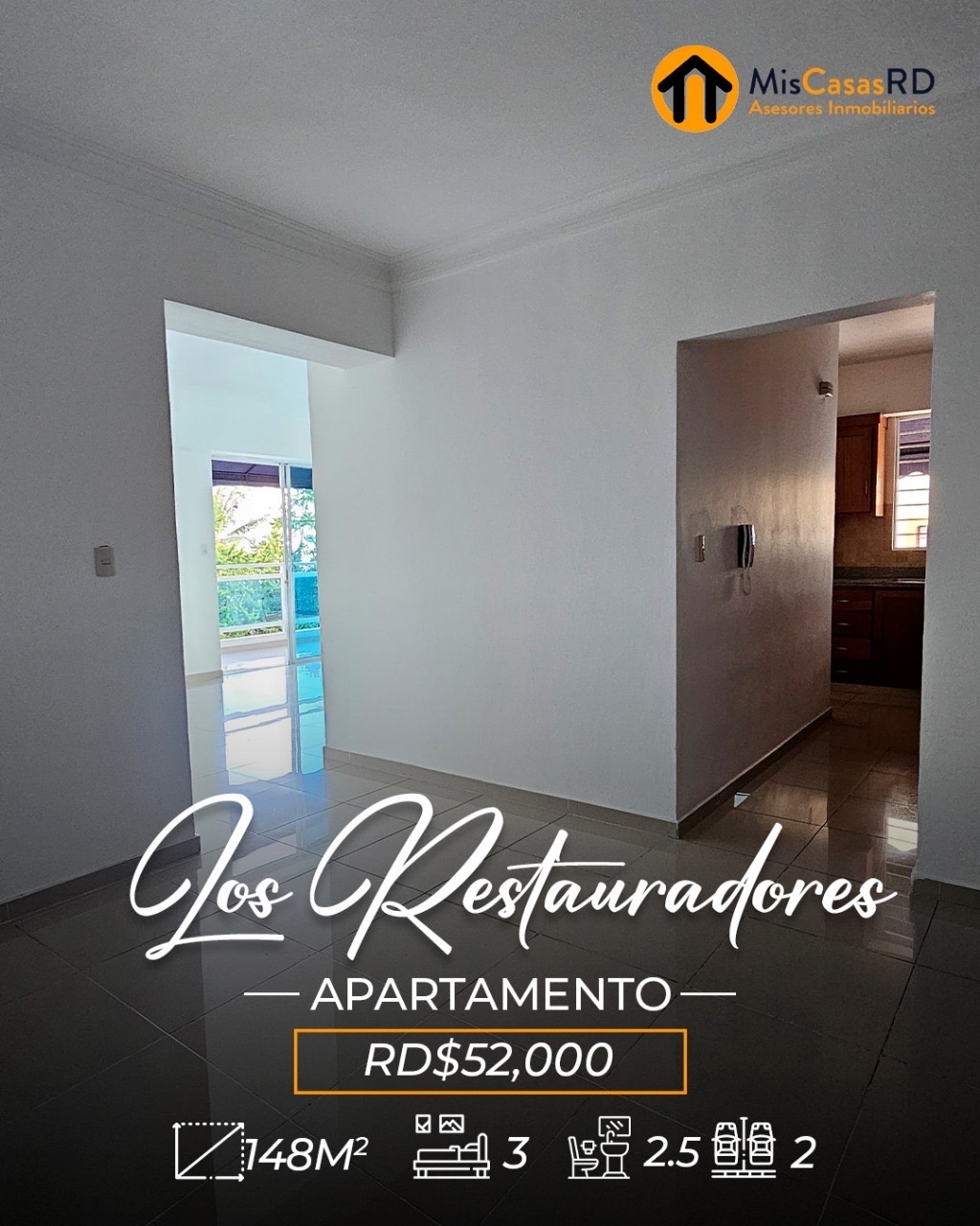 apartamentos - Apartamento en alquiler en Los Restauradores🌟📍 3