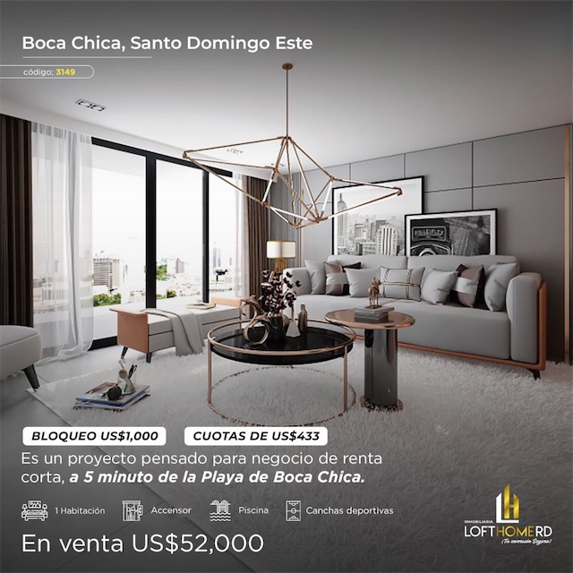 apartamentos - Venta de apartamentos en boca chica cerca de la playa 0