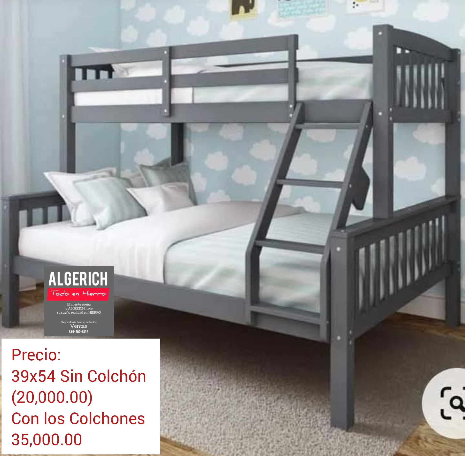 muebles y colchones - CAMAROTES, CAMAS, MUEBLES EN HIERRO GALVANIZADO. LA EXCELENCIA NOS DEFINE.  3