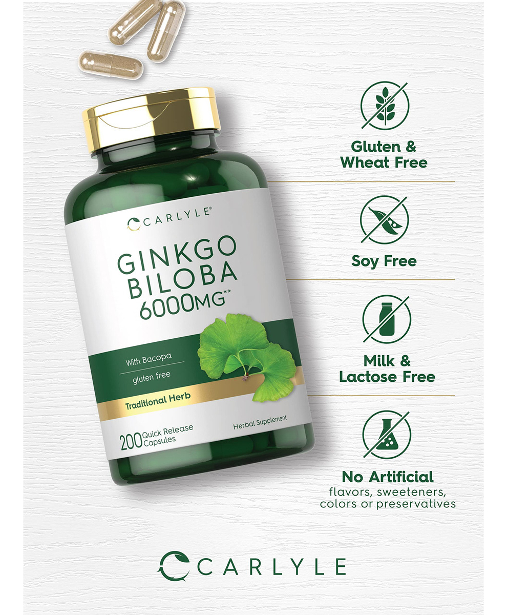 Salud y Equipamiento Médico - Ginkgo Biloba Pildoras | 6000 Mg 4