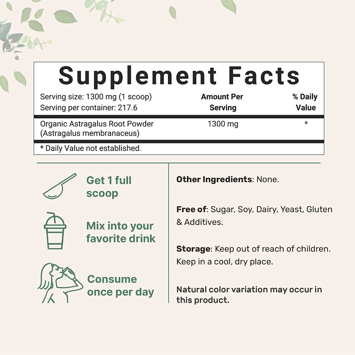 Salud y Equipamiento Médico - Astragalo 1300mg Microingredien - G A $8 - G A $879 1