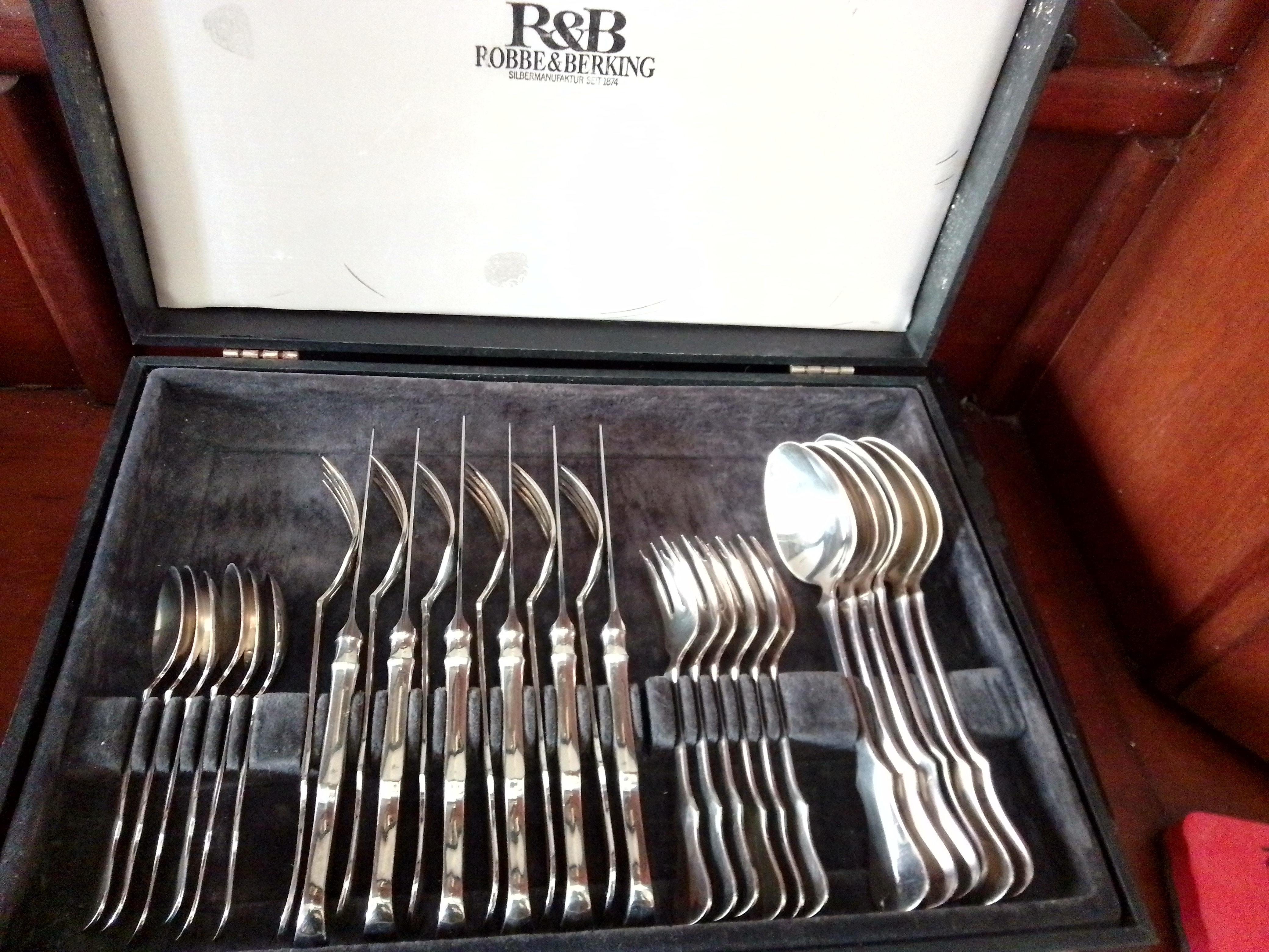 cocina - Juego de Cubiertos Plata  Robbe&Berking 1874 , 30 piezas  1