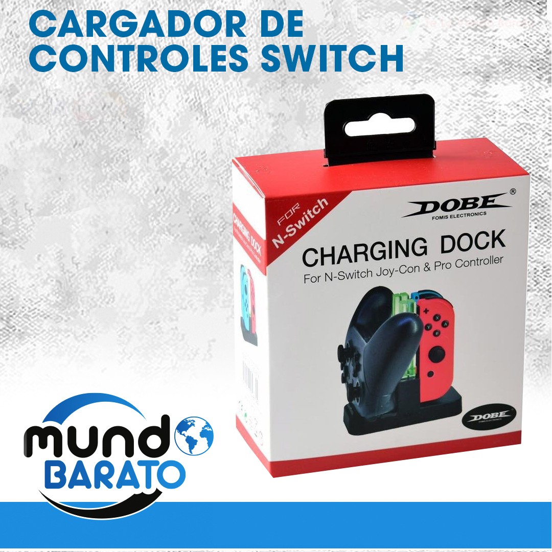 otros electronicos - Cargador para controles de Nintendo Switch Mando 0