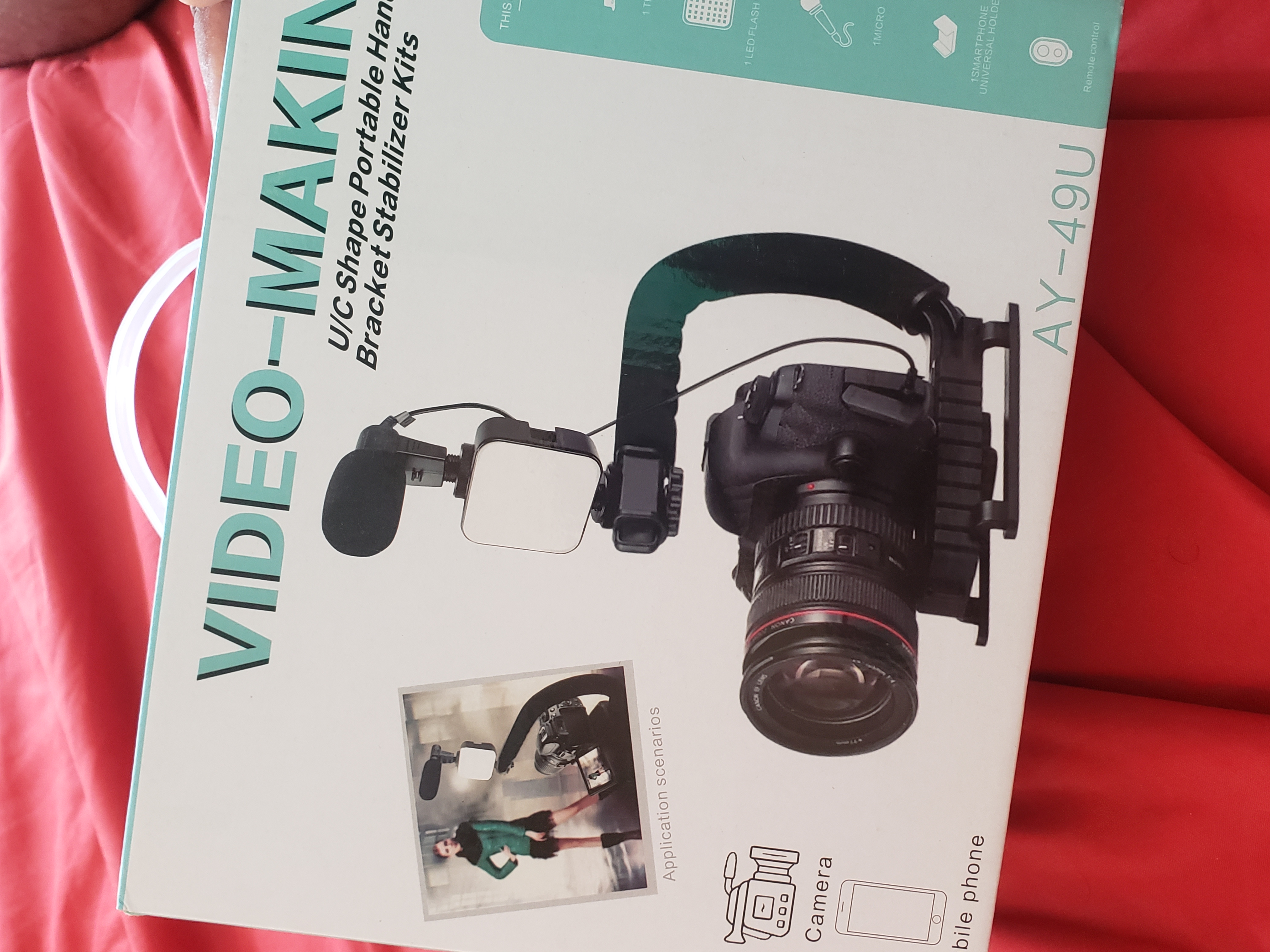 camaras y audio - Kit de grabación de video con camara y celular  1