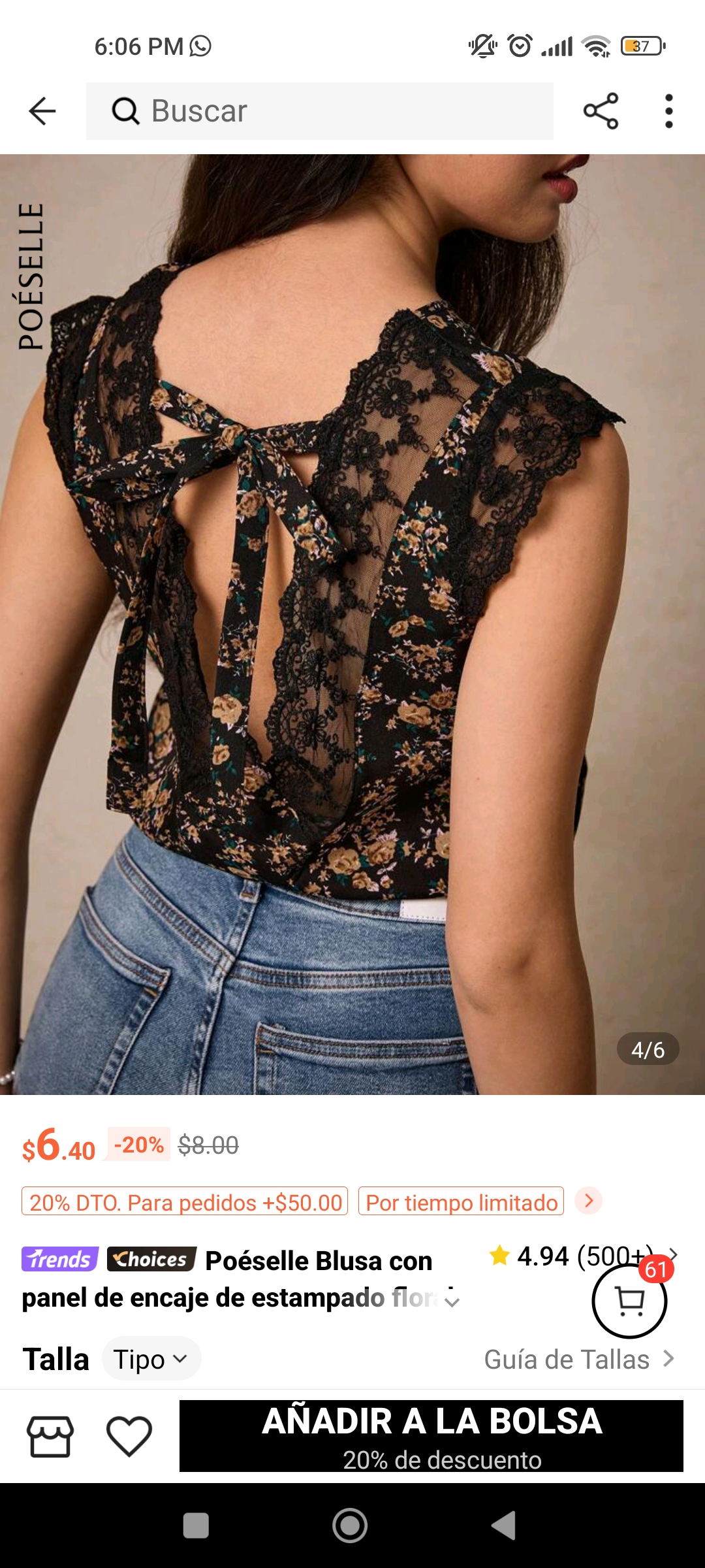 ropa para mujer - BLUSA SHEIN 0