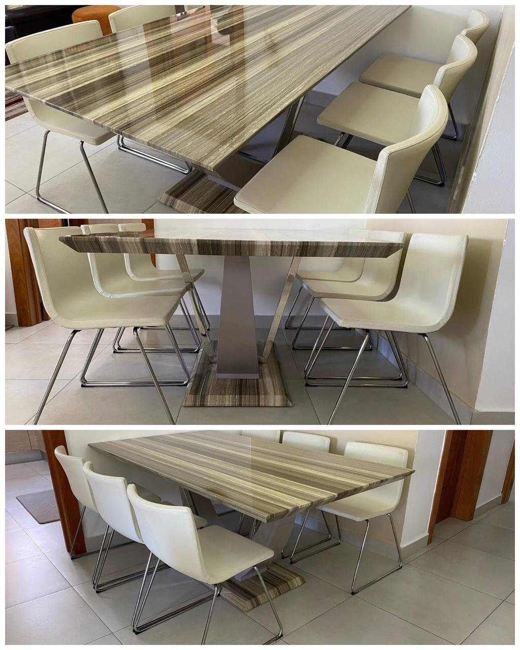 muebles y colchones - JUEGO DE COMEDOR DE 6 SILLAS.  0