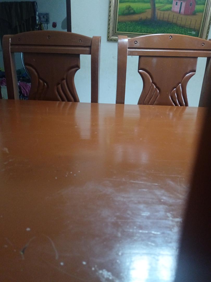 muebles y colchones - comedor de 6 sillas 1