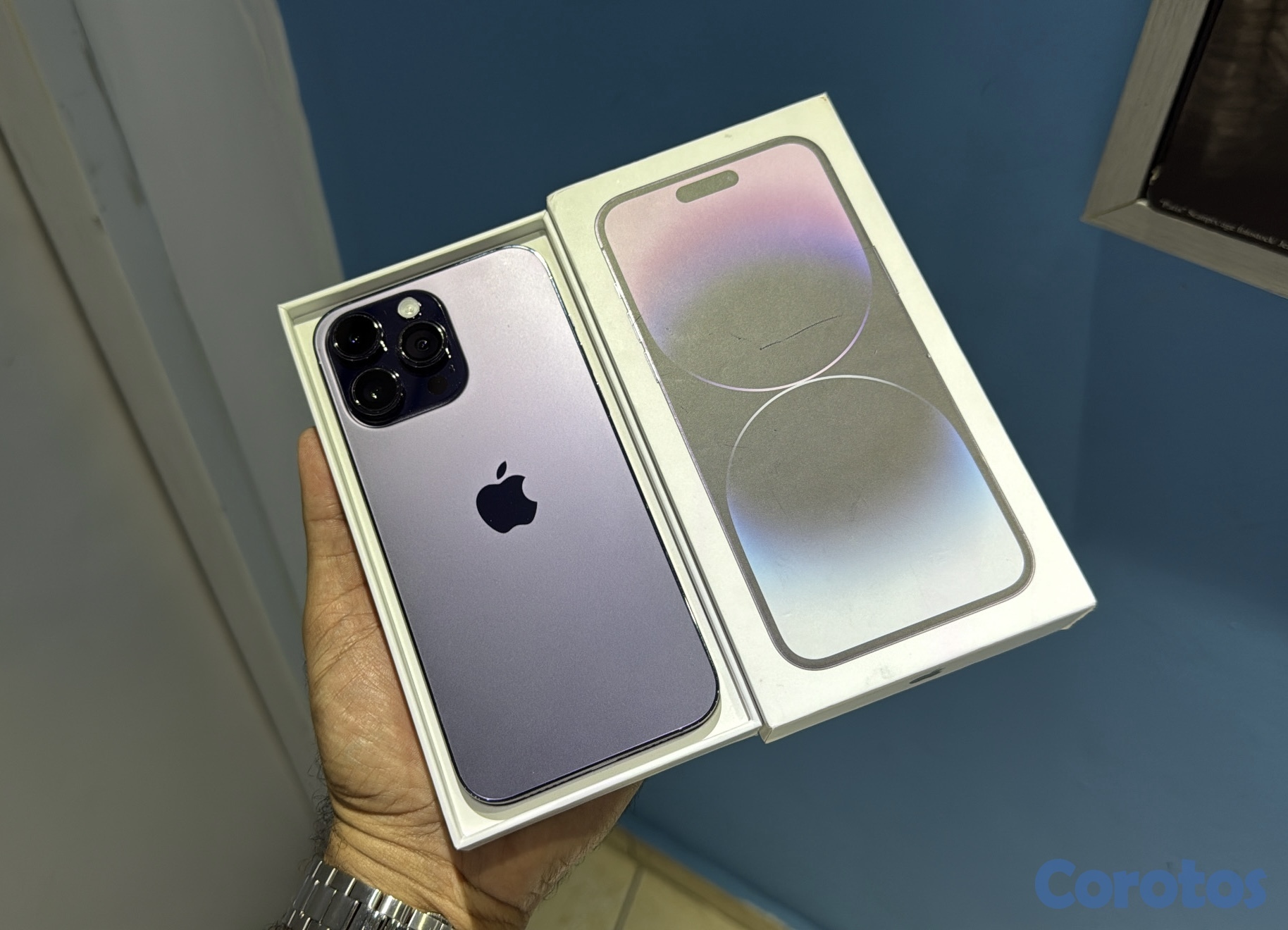 celulares y tabletas - iPhone 14 Pro Max 256GB Purple impecable $ 43,500  1