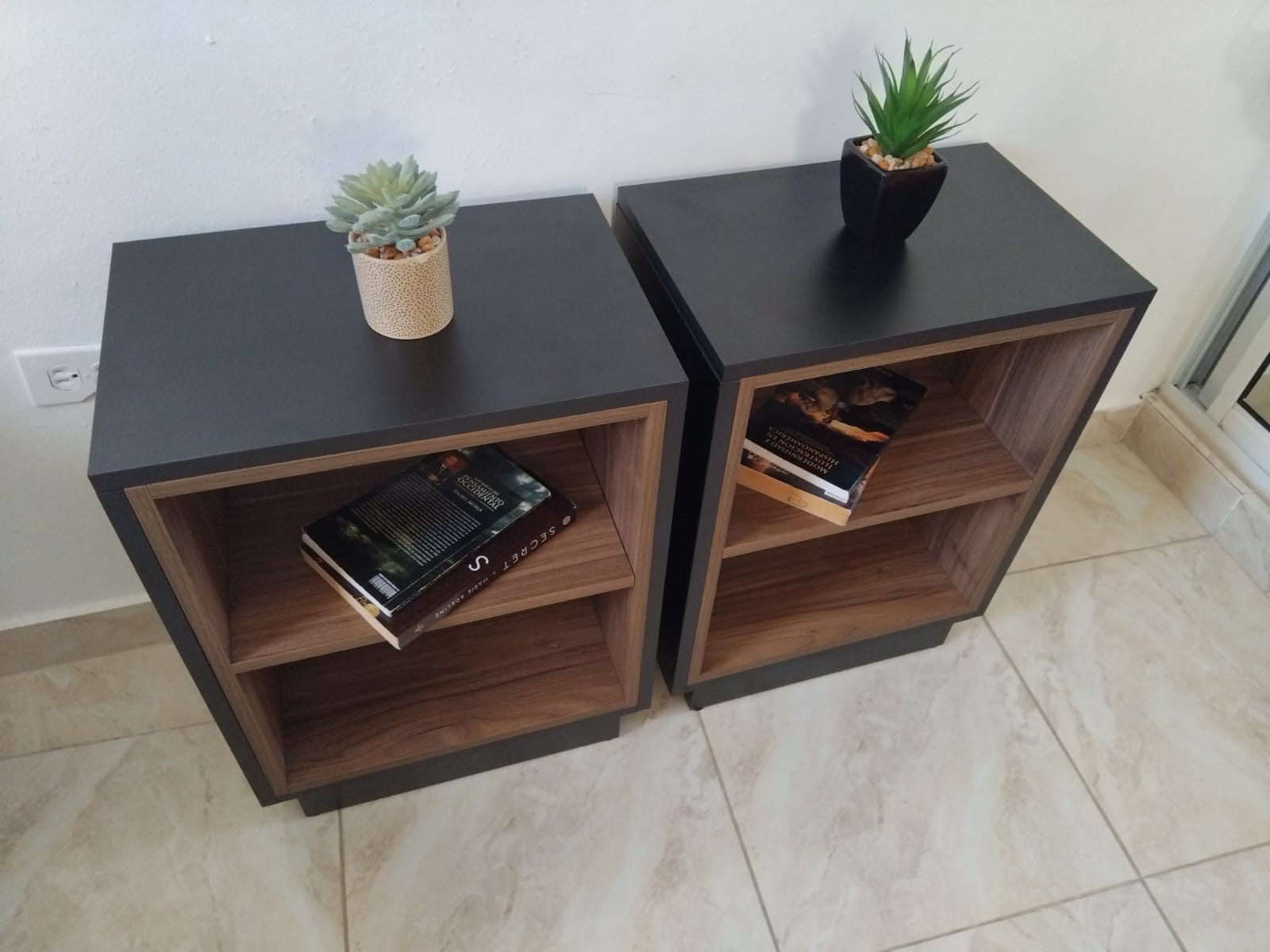 muebles y colchones - Mesitas Modernas de Melamina  2