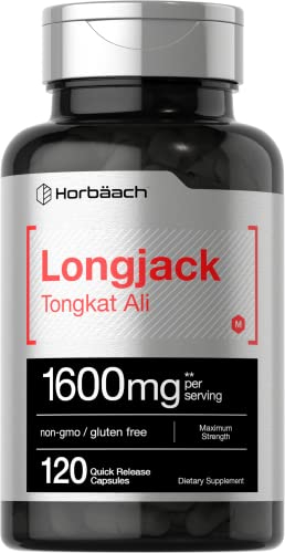 Salud y Equipamiento Médico - Longjack Tongkat Ali 1600 Mg 120 Capsulas Horbaach 0