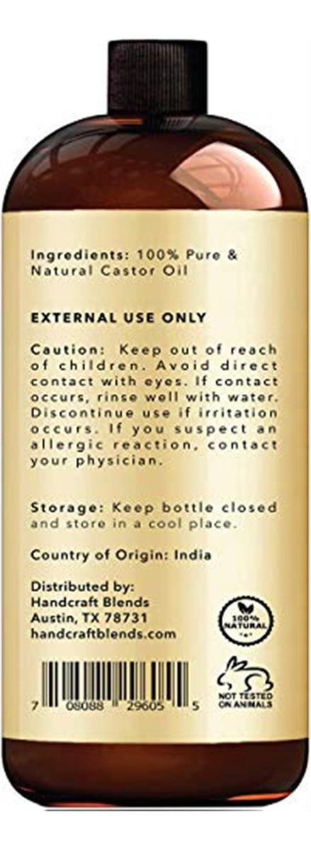 Salud y Equipamiento Médico - Aceite De Ricino Artesanal Puro - 100% Puro Y Natural 1