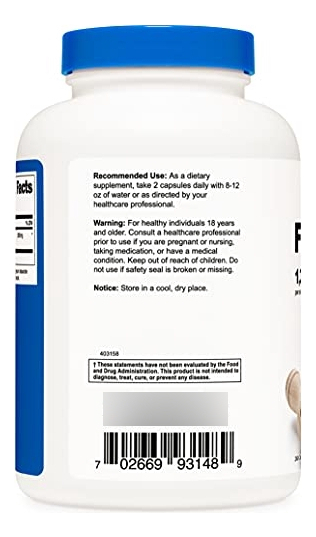 Salud y Equipamiento Médico - Fenogreco 1350 Mg 240 Cap Nutricost 3