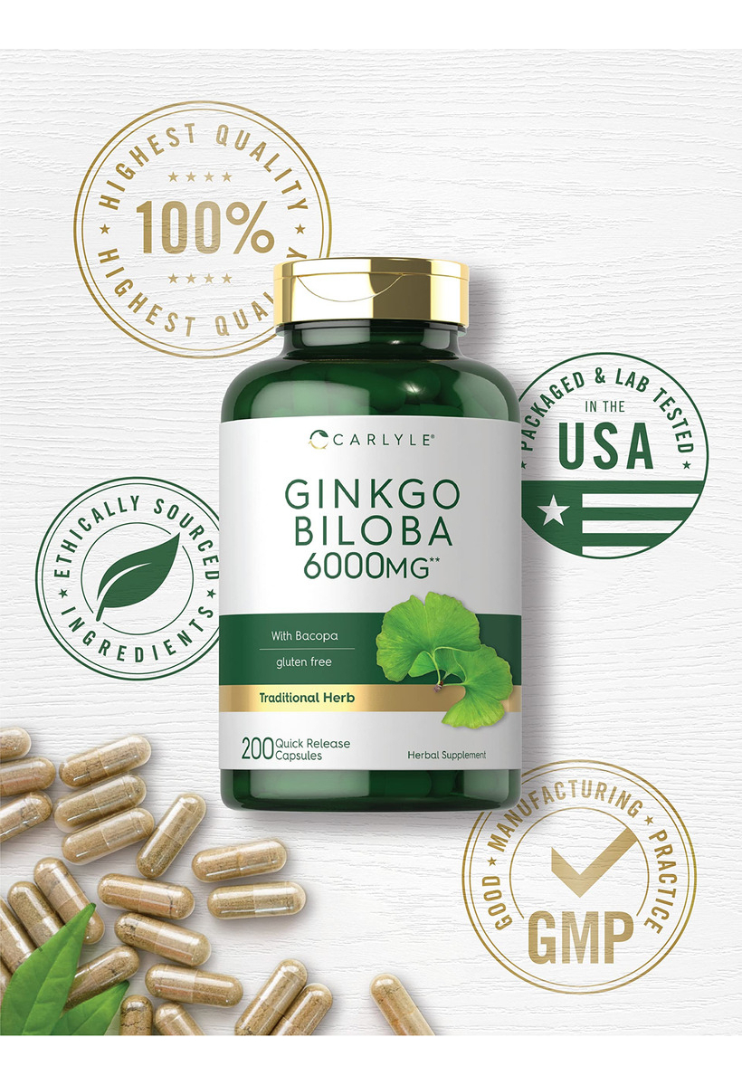 Salud y Equipamiento Médico - Ginkgo Biloba Pildoras | 6000 Mg 5
