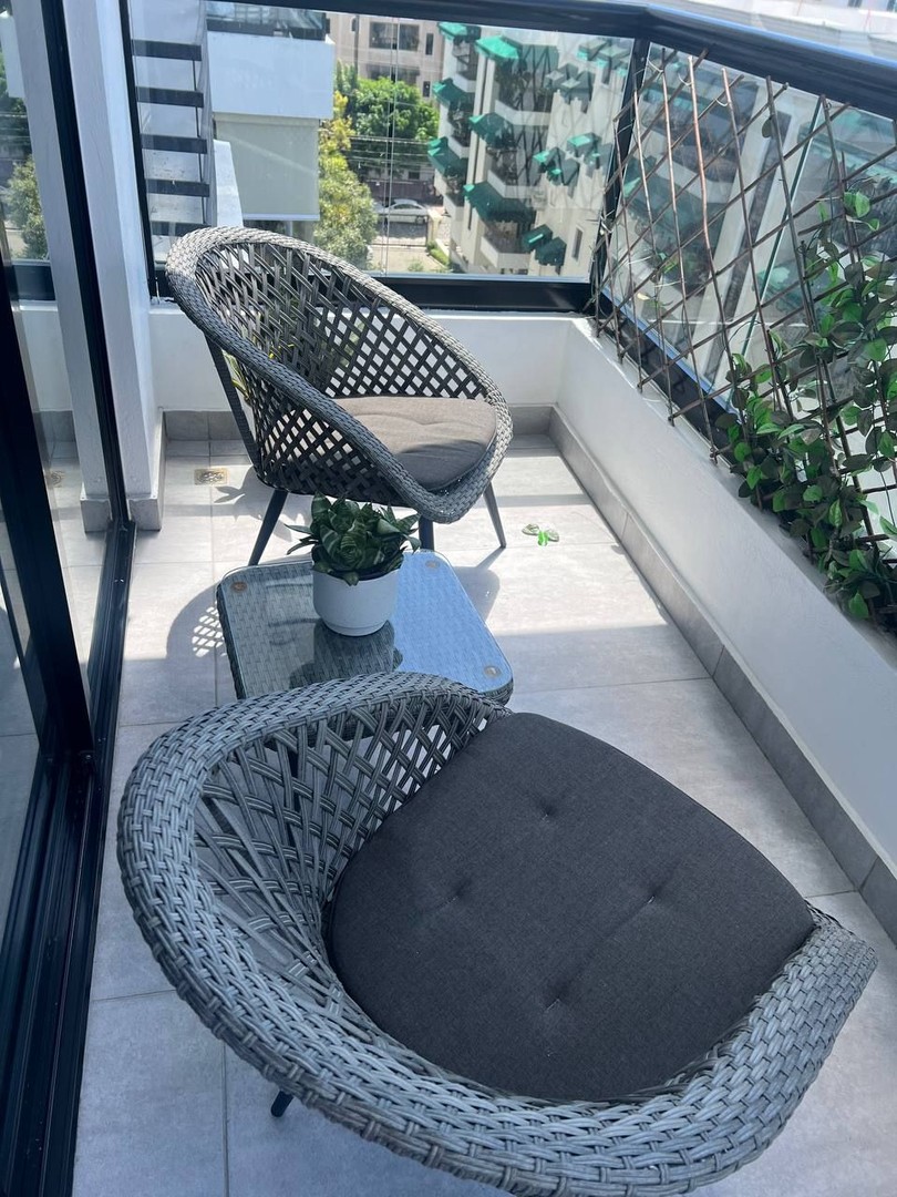 apartamentos - Bella Vista amueblado 1 habitacion 1.5 banos 1 parqueo balcon 5