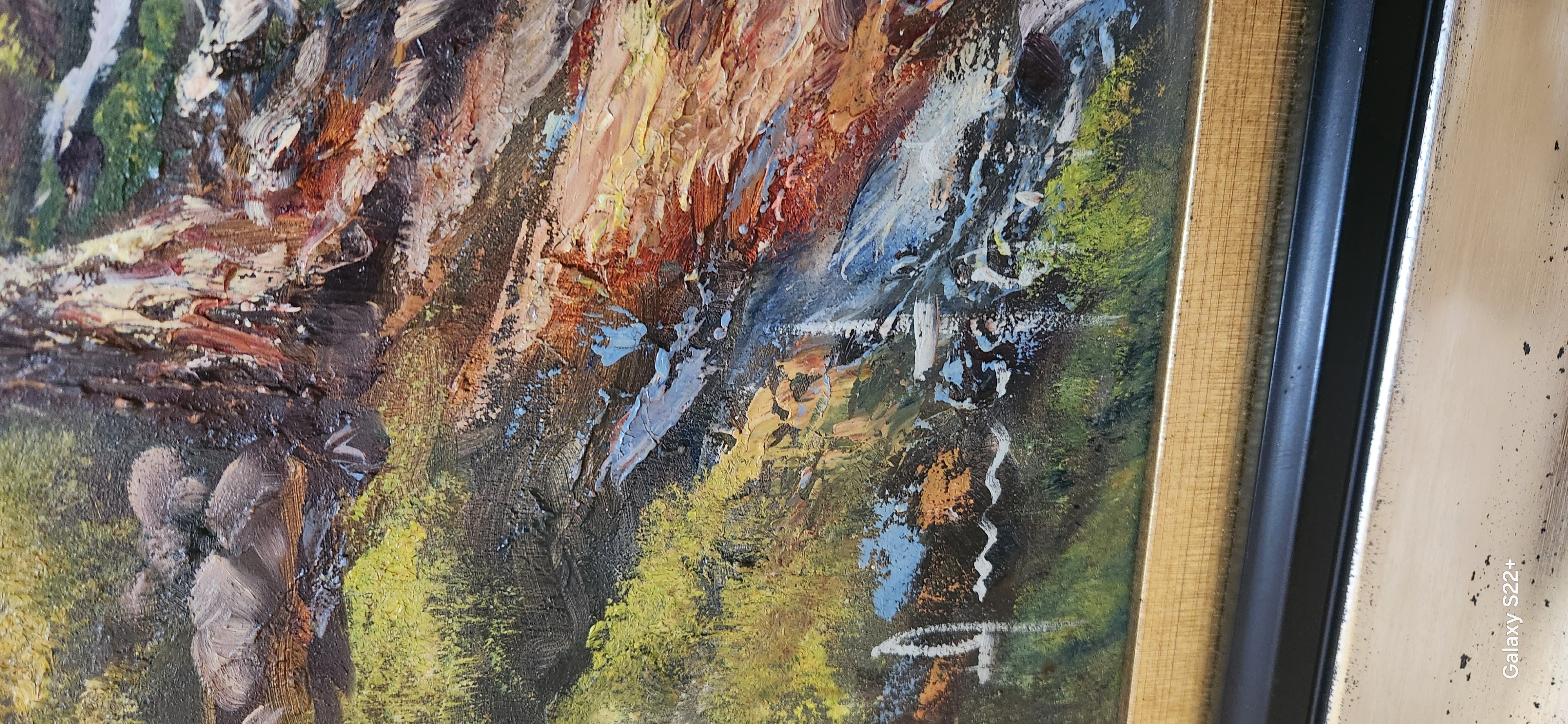 arte y antigüedades - LIENZO PAISAJE COLOMBIANO 2