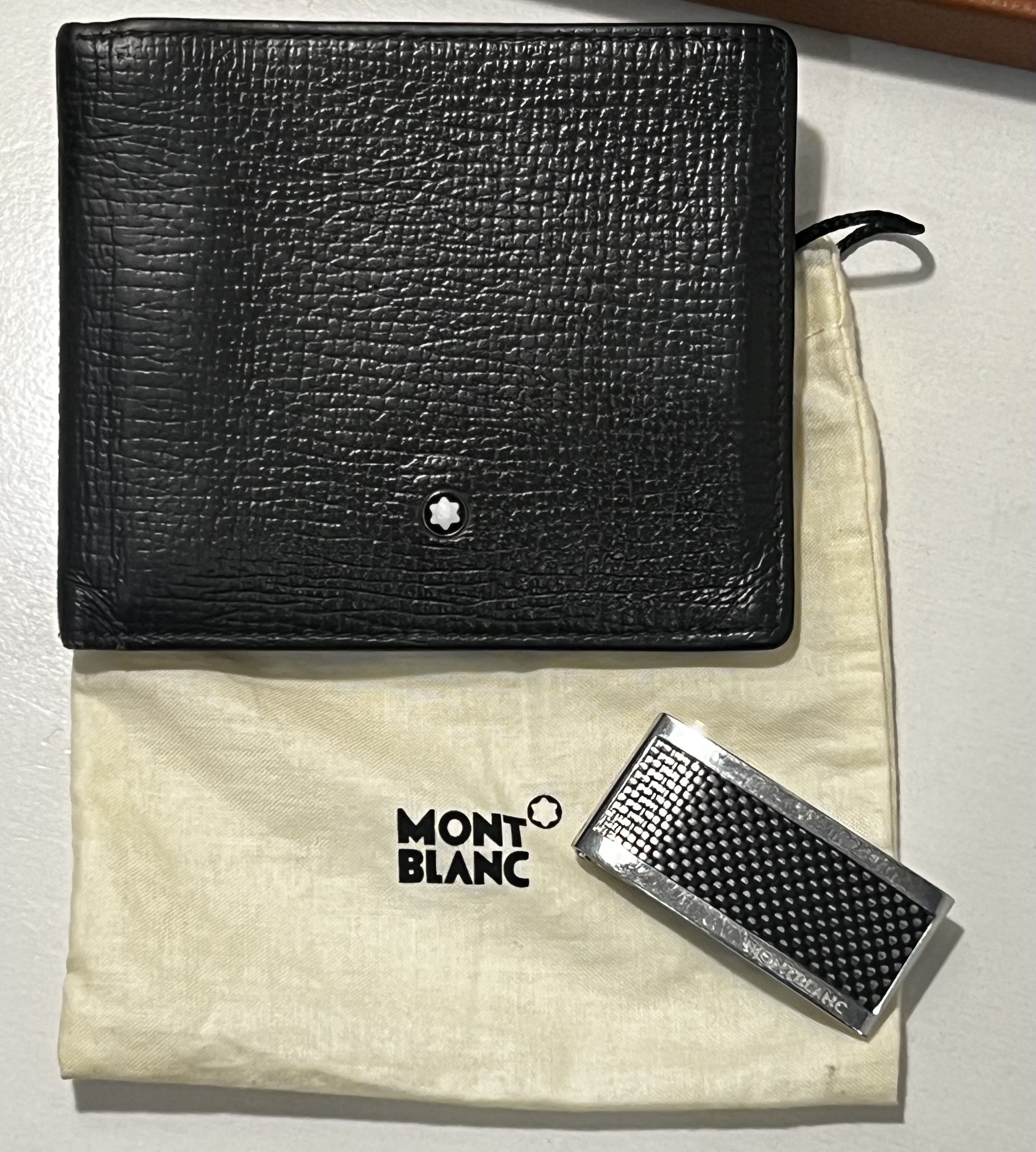 carteras y maletas - MONTBLANC Billetera Bifold de Cuero Texturizado Marrón para Hombre 1