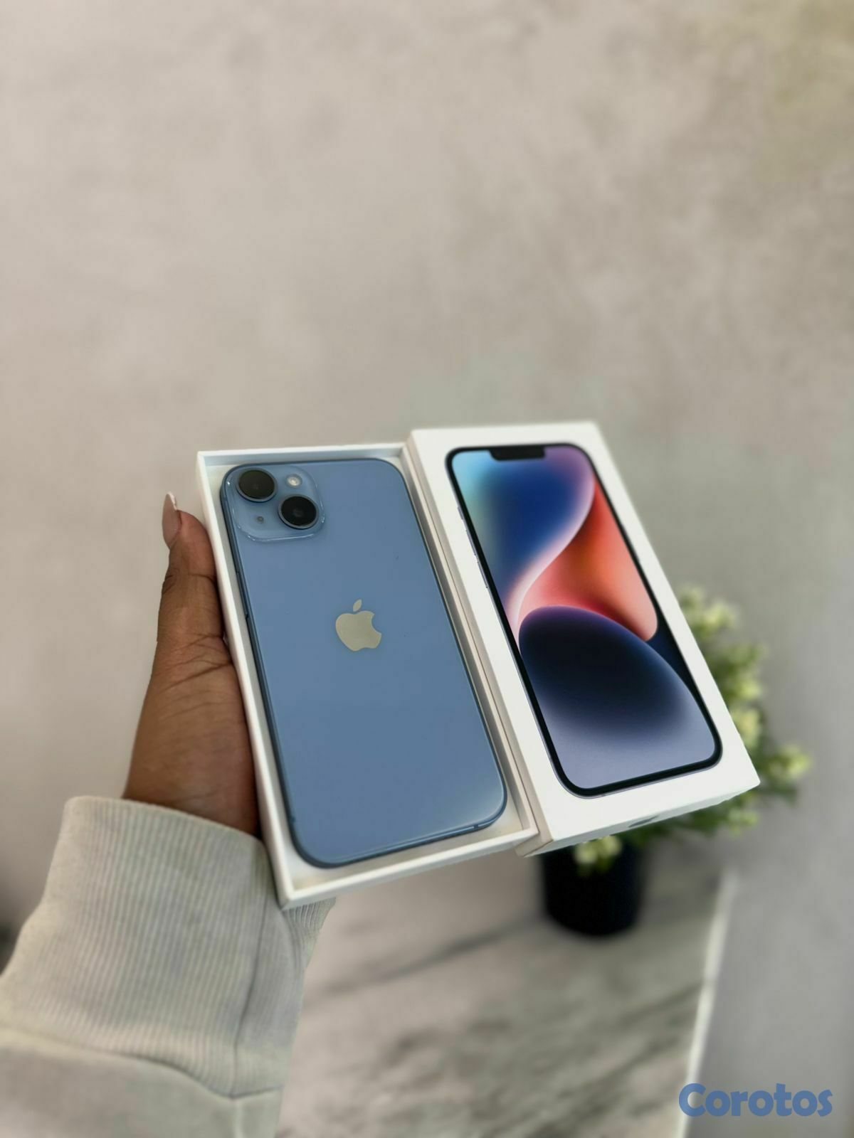 celulares y tabletas - IPHONE 14 NORMAL 128GB DESBLOQUEADO AZUL EN CAJA