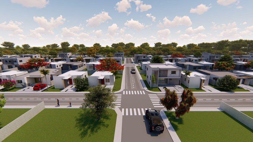 casas - Proyecto en venta Punta Cana #24-240 tres dormitorios, cancha, parque infantil.
 6