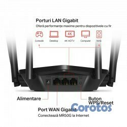 computadoras y laptops - ROUTER LAN MERCUSYS INALAMBRICO MR50G AC1900 ,LANR-0093 2