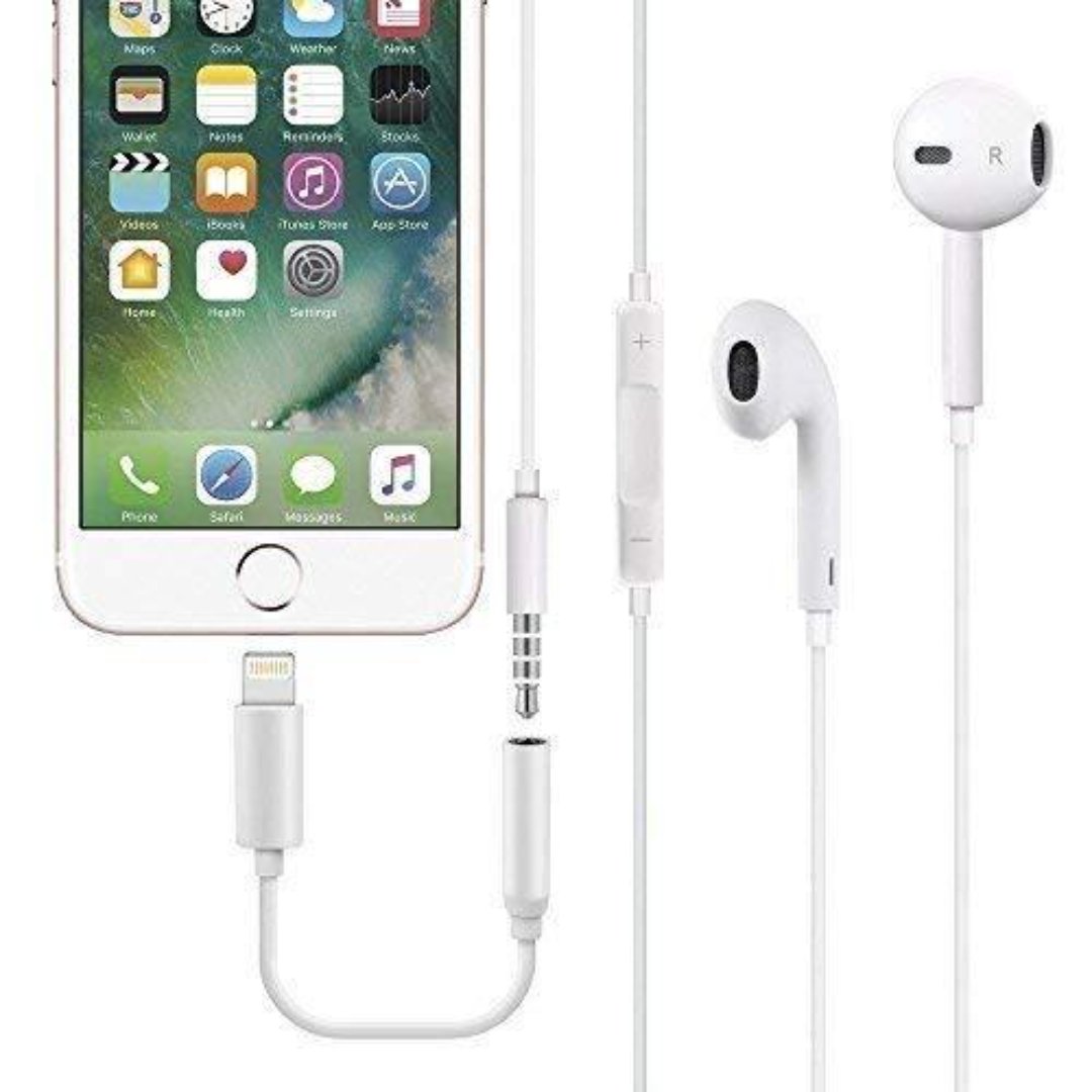 accesorios para electronica - Adaptador de audio para iPhone 7/8/X/11 (todas las versiones) 2