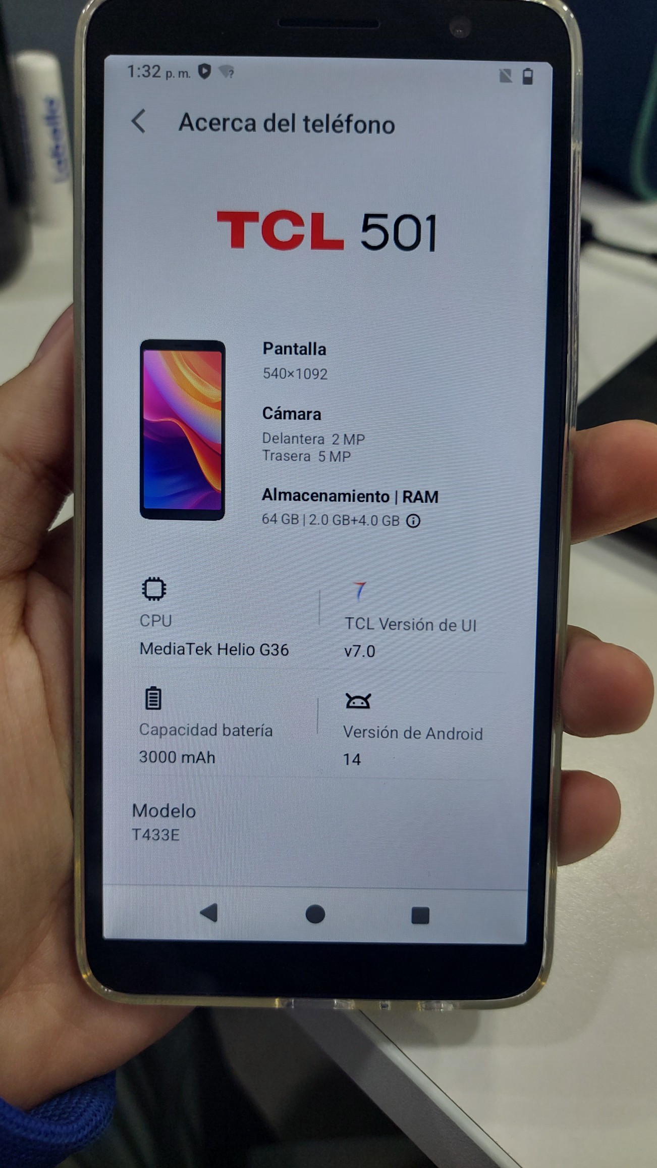 celulares y tabletas - Celular TCL 501 nuevo NEGOCIABLE  0
