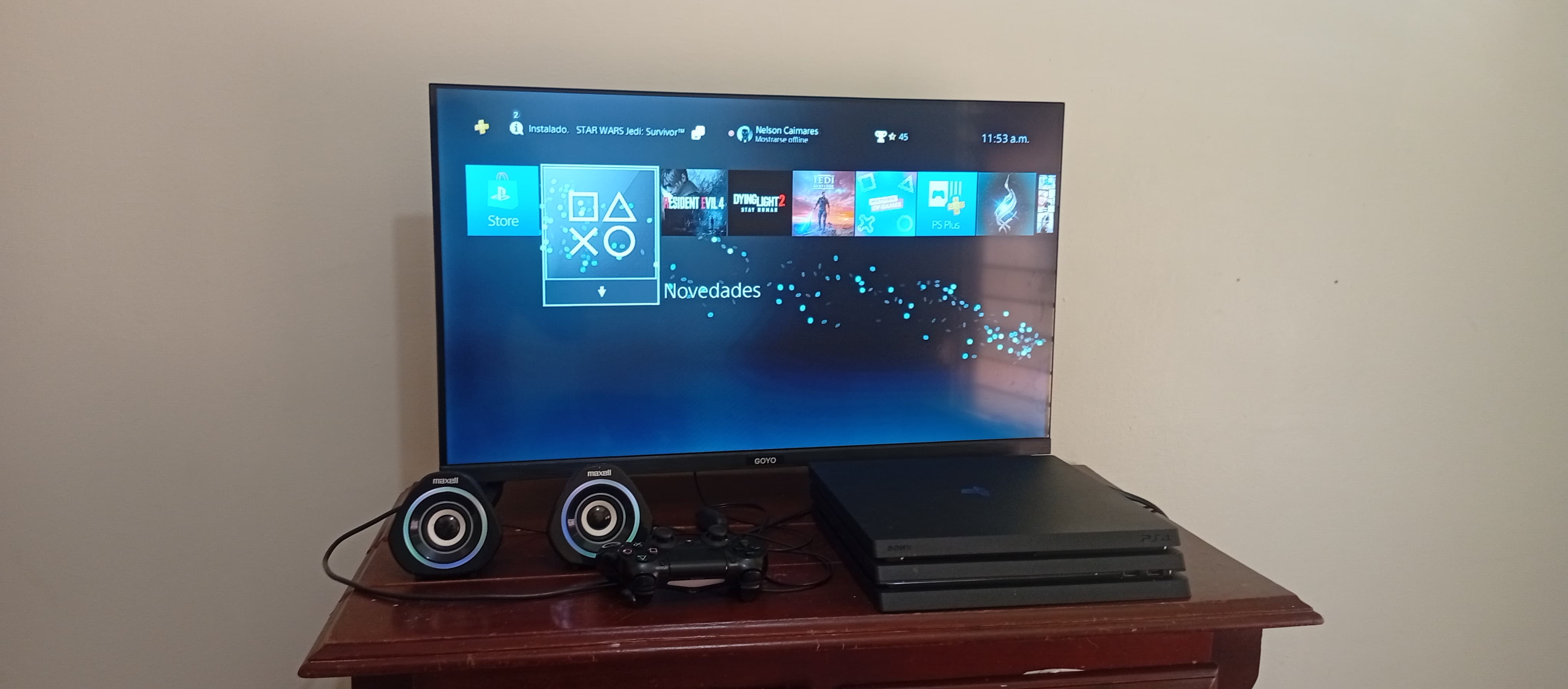 consolas y videojuegos - TV Goyo, PS4 PRO 0