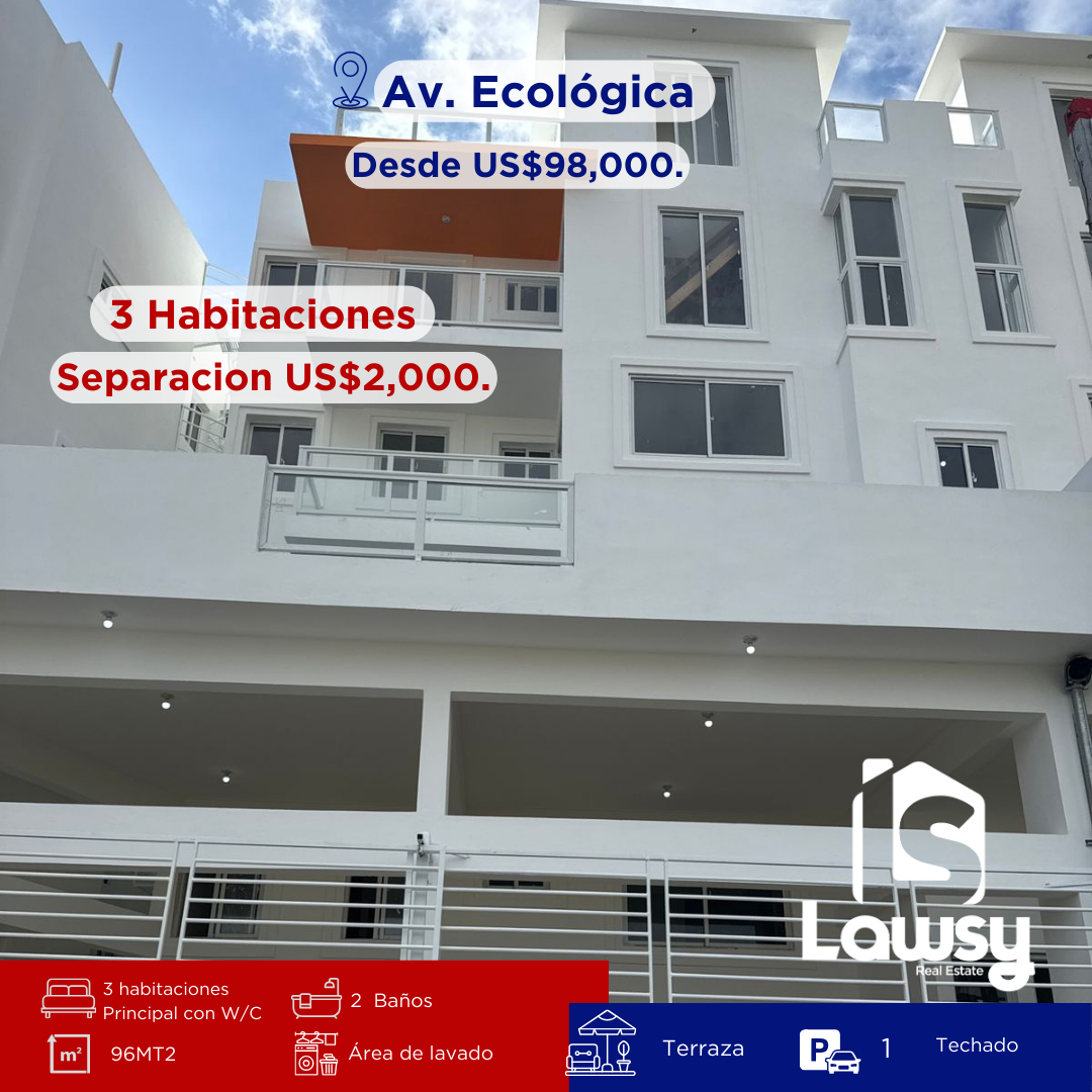 apartamentos - Apto-Av Ecologica listo para entrar  0