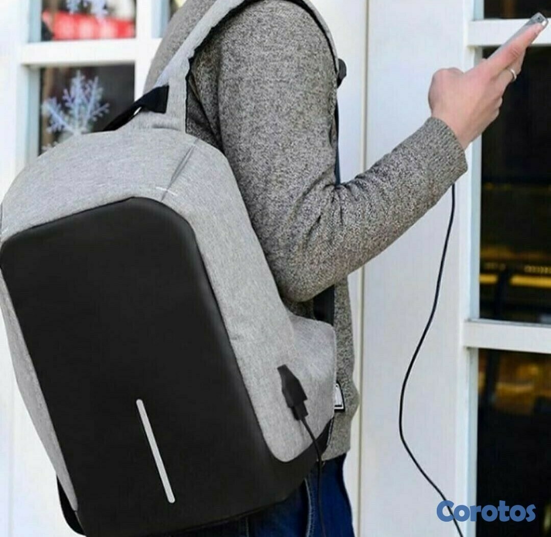 carteras y maletas - Mochila antirrobo impermeable con puerto de carga USB 3