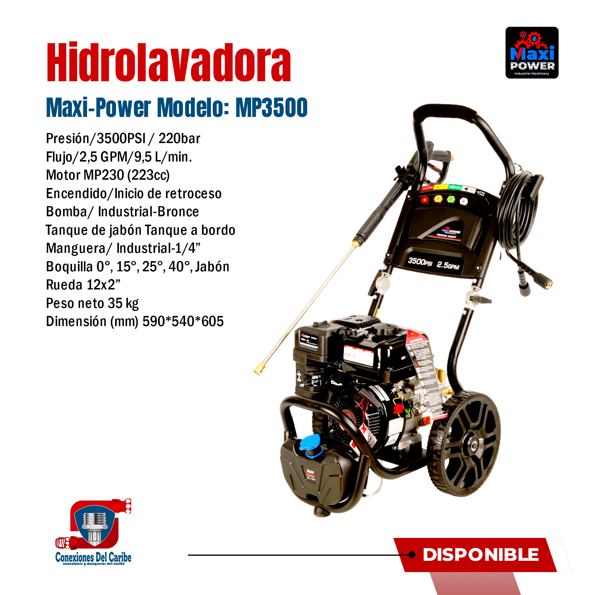 herramientas, jardines y exterior - Hidrolavadora Maxi-Power Modelo: MP3500
