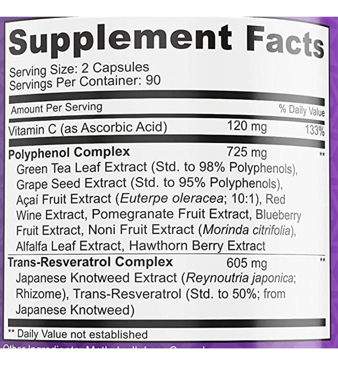 Salud y Equipamiento Médico - Native Resveratrol 180 Cápsulas 1