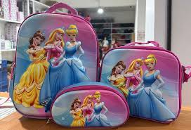 carteras y maletas - mochila escolar de princesas 
