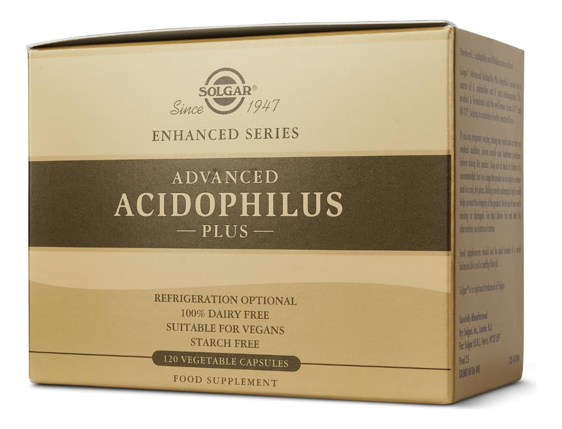 Salud y Equipamiento Médico - Solgar Advanced Acidophilus Plus 120 Capsulas Flora
