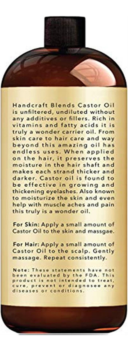 Salud y Equipamiento Médico - Aceite De Ricino Artesanal Puro - 100% Puro Y Natural 2