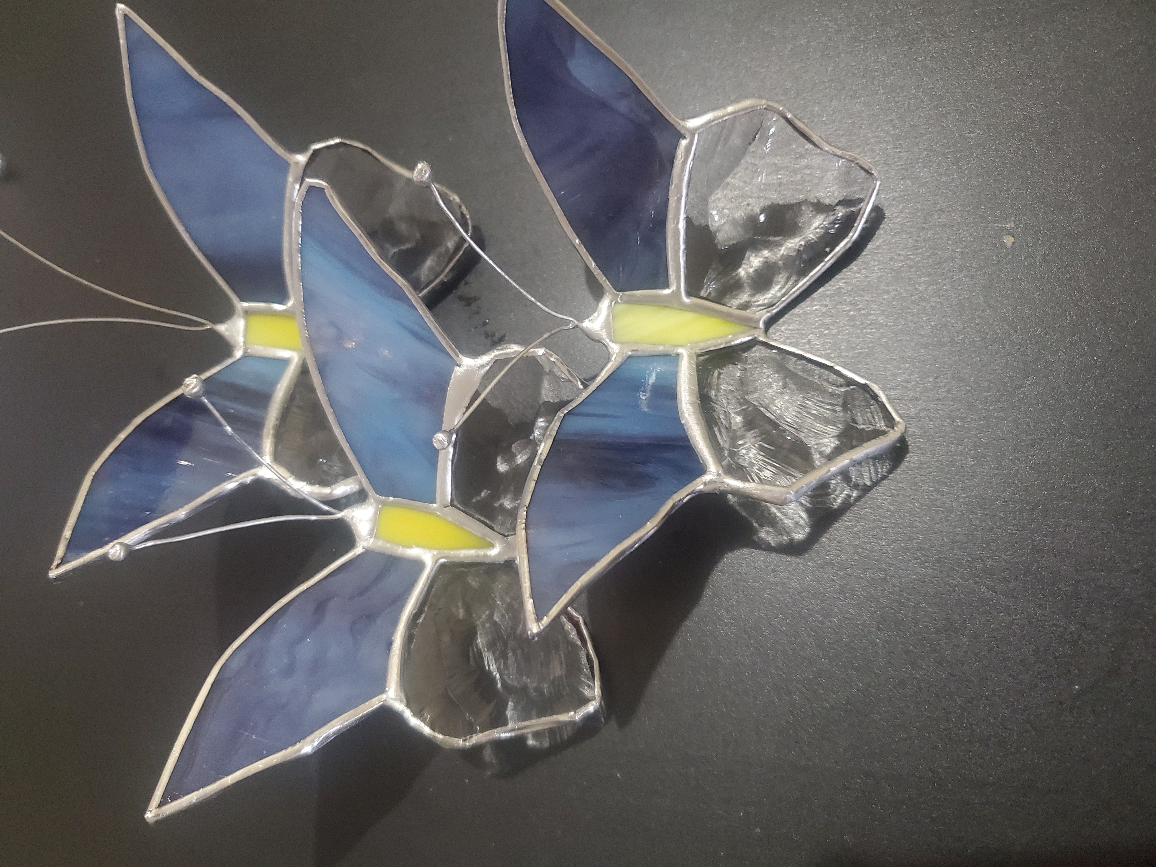 decoración y accesorios - Juego de Mariposas en vitral 2
