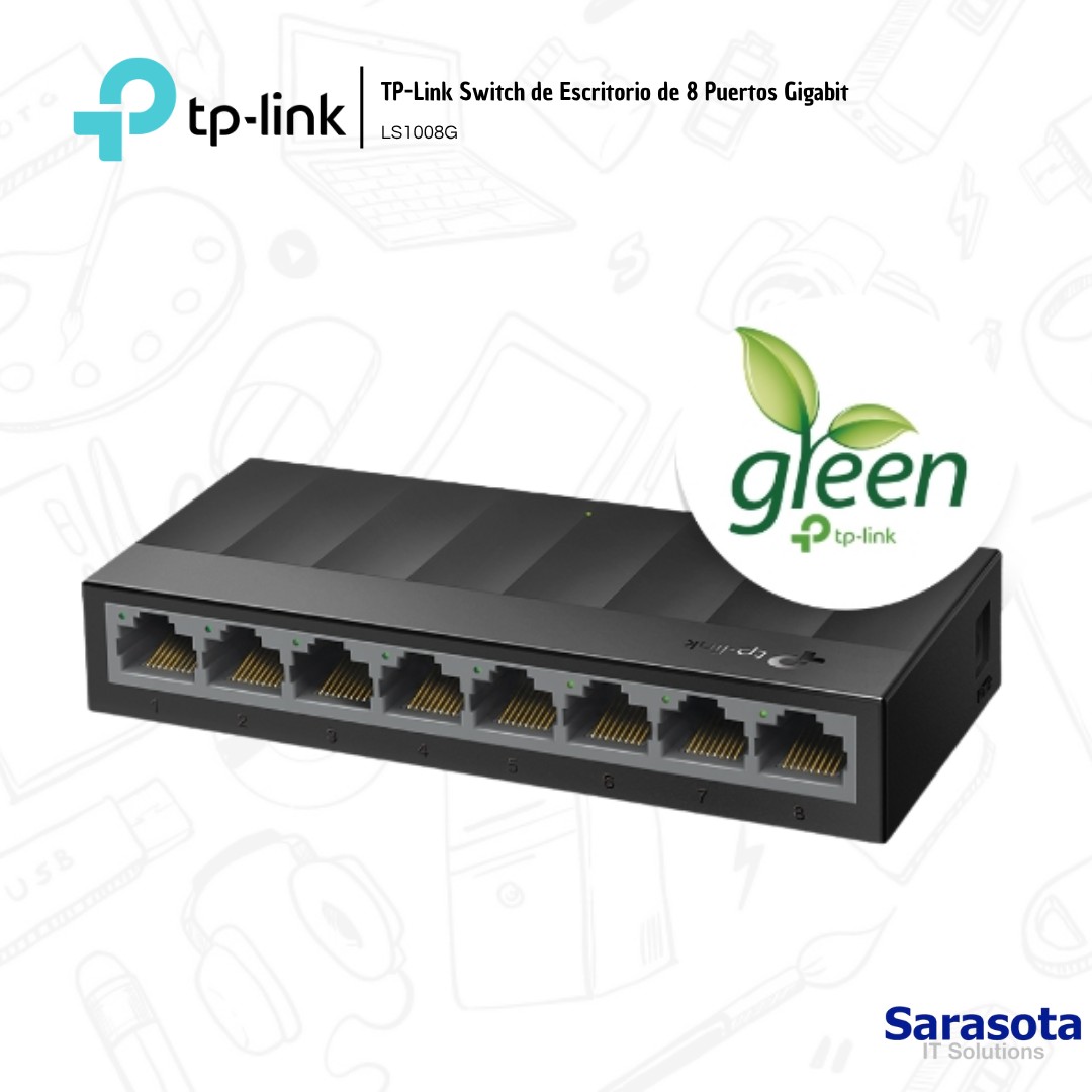accesorios para electronica -  Tp-Link Switch de 8 Puertos Gigabit LS1008G 1