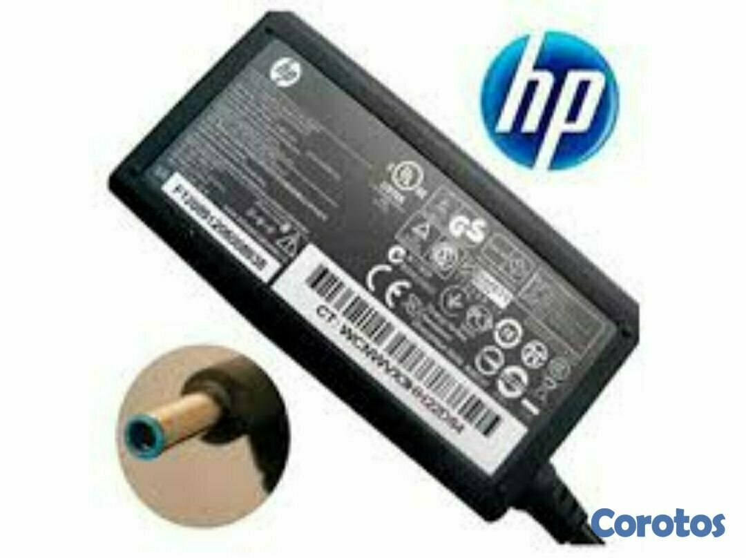 computadoras y laptops - CARGADOR FUENTE PARA LAPTOP HP 65 WATTS ENTRADA 100-240V ~ 1.6A, 50 – 60HZ SALID