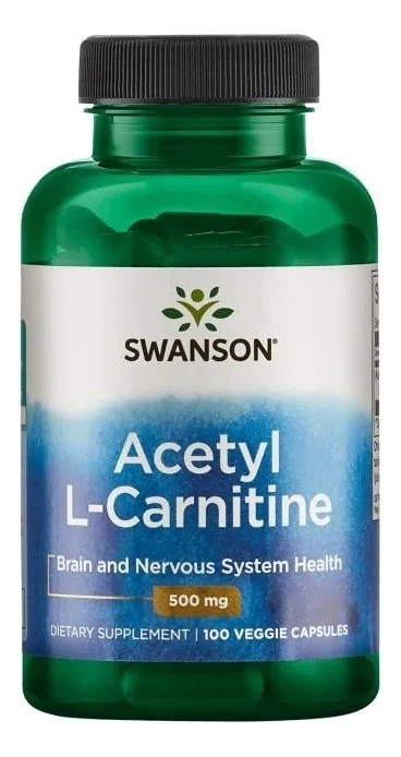 Salud y Equipamiento Médico - Acetil L-carnitina 500mg 100 Caps De Swanson