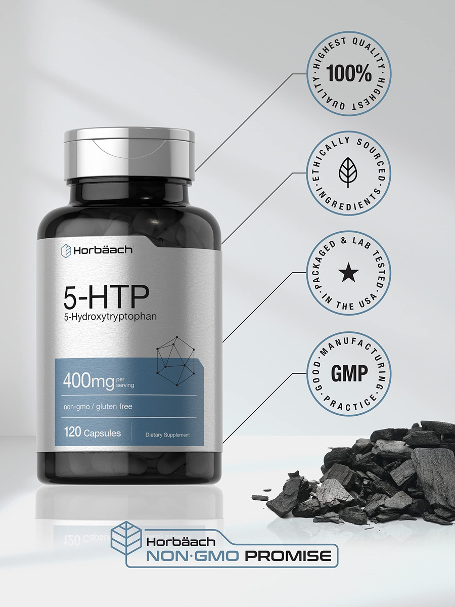 Salud y Equipamiento Médico - Suplemento 5htp  400 Mg 180 Cap Horbaach 4