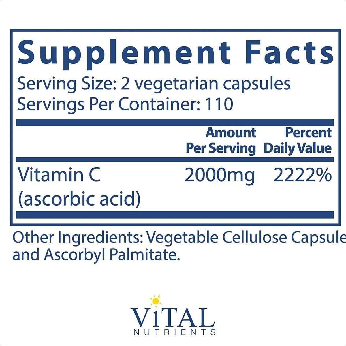 Salud y Equipamiento Médico - Vitamina C  Vital Nutrients - Unidad 1
