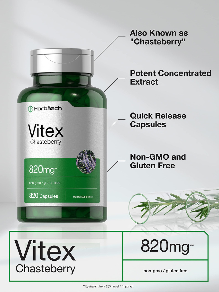 Salud y Equipamiento Médico - Vitex Berry Sauzgatillo 820 Mg 320 Cap Horbaach 2