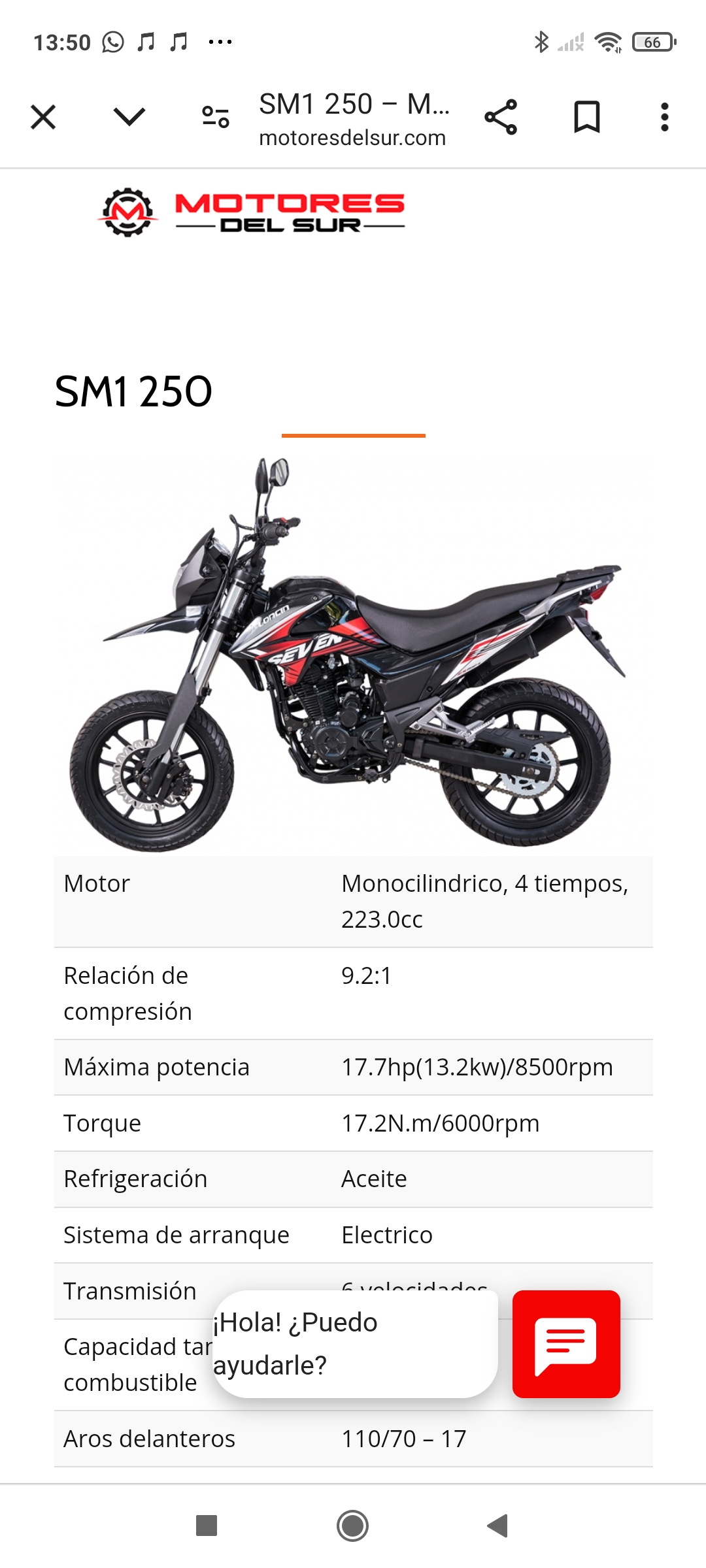 motores y pasolas - LONCIN 250 SEVEN EX GY-6 Año 2022 0