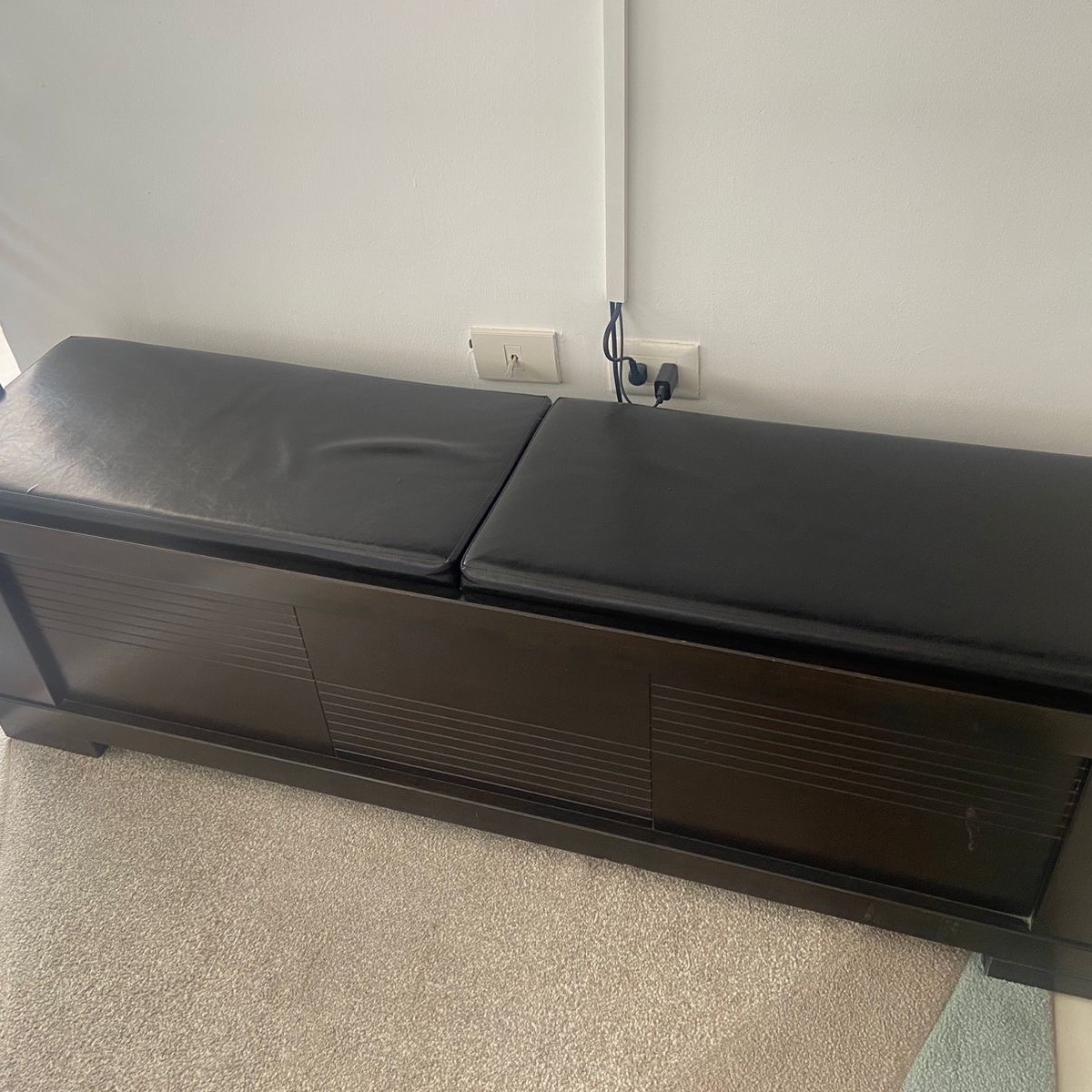 muebles y colchones - Banco para pie de cama con almacenamiento.-Ilumel
