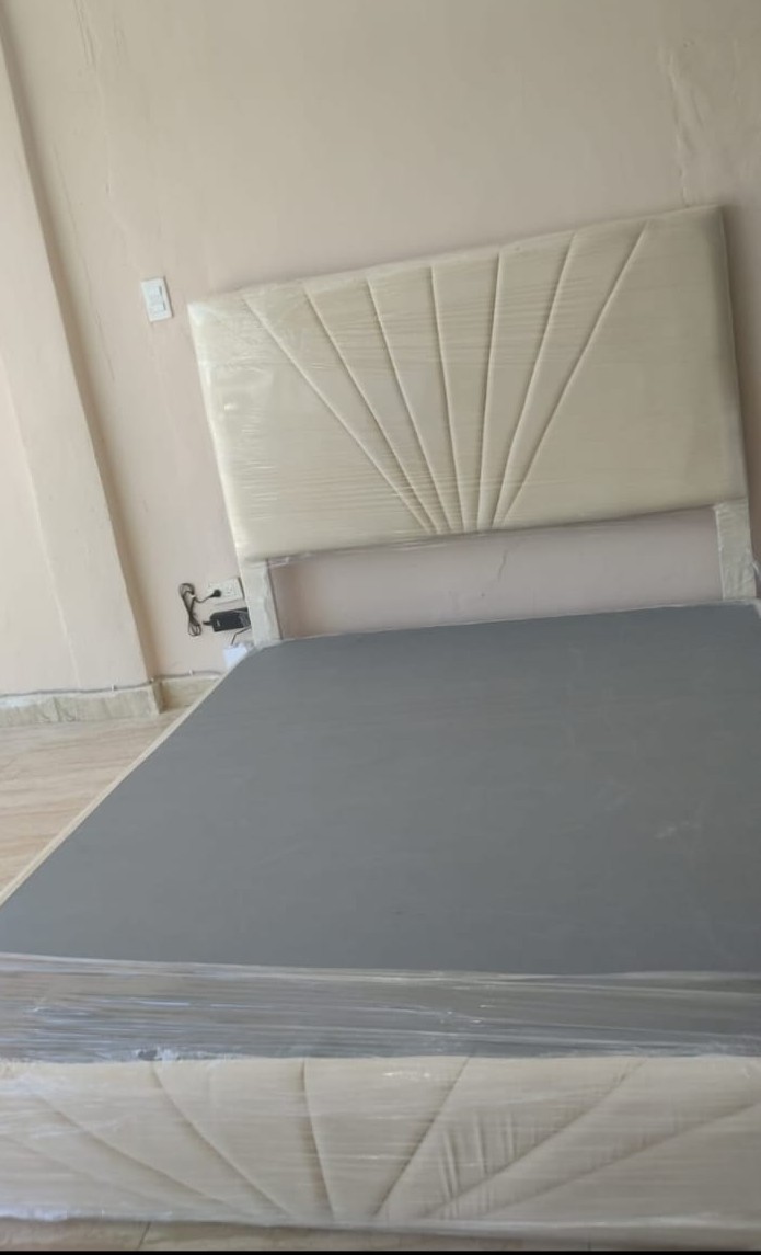 muebles y colchones - base de cama con espaldar  0
