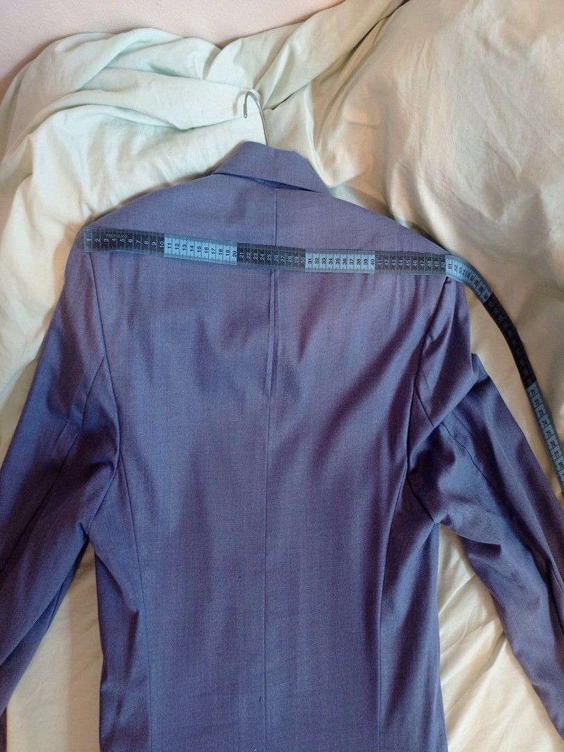 ropa para hombre - Traje Gris Azulado 4